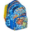 Mitama Zaino Scuola Elementare New Plus Funny Sport, Extra Capienza, Bambini e Bambine, Tasca Porta Borraccia, Schienale Imbottito, azzurro