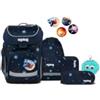 ergobag set zaino scolastico cubo Bundle Set AtmosBear - Blu scuro