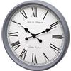 Fox and Simpson 50cm Extra Large Grey Grand Central Station Wall Clock