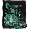 LOGOVISION Harry Potter Diagon Alley Coperta super morbida al tatto setoso - 152 x 127 cm