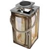 LUMI JARDIN Lanterna solare con manico H28cm OAKY