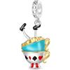 GNOCE Alice Avventura nel Paese Delle Meraviglie Ciondolo Fascino Dangle, S925 Argento Sterling Charms Dangle per le Donne Ragazze Moglie Figlia, San Valentino, Festa Della Mamma Gioielli Rega
