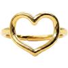 Damiano Argenti Anello Cuore in Argento Sterling 925 Placcato Oro