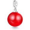GNOCE Rosso Oli Essenziali Profumo Palla Diffusore Ciondolo Dangle Charms per Bracciale/Collana, 925 Argento Sterling Charms Dangle per Donne Ragazze Moglie Figlia Gioielli Regalo