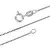 Designer Inspirations Boutique 925 Sterling Silver 0.80mm /1mm Width Box Link/Square Link Chain Necklace for Women Men Girls Unisex - 16'' 18'' 20'' Inch - Trace/Thin/Fine Silver Chain'