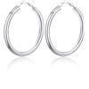 U7 Orecchini Donna Cerchio in Acciaio Inossidabile 20 30 40 60 80mm | Orecchini cerchio acciaio inossidabile; struttura robusta e ipoallergenico; ideale per uso quotidiano, regalo per donna