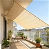 pingping1991 Telo Ombreggiante Beige HDPE,95% Protezione Solare Anti‑UV per Esterni | 1x3m Vela ombreggiante Traspirante Tenda da Sole Telo Parasole per Auto Balcone Piante Pergola Terrazzo Giardino,4 Stagioni