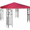 GIANTEX Tetto di Ricambio, per Gazebo Giardino di 3 x 3 M, Doppio/Singolo Strato, in Tessuto Poliestere, per Cortile/Spiaggia/Parco, 3 Colori e 2 Stili