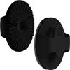 BUTBU Spazzola Corpo in Silicone, 2pz - Nero | Adatto a Gambe, Viso, Braccia e Altre Zone, per Uomini, Donne, Giovani e Anziani, Regalo Ideale per Natale, Compleanni