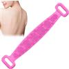 Generico Scrubber Corpo In Silicone Fascia Morbida Massaggiante A Due Lati 70 cm | Cintura Scrub Corpo In Silicone Per Bagno Vasca Post-Allenamento Pre-Rasatura Viaggi Casa
