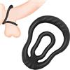 BFLaiCai Anelli For Il Pene Doppi, Anello For In Silicone Estremo, Testicoli, Giocattolo Sessuale For Coppie, Elastici A 180 Gradi, Manica