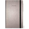 Legami - Taccuino a righe, Medium, Limited edition, 192 Pagine, Copertina in morbido PU, in Carta certificata FSC®, Carta avorio 90 g/m², Planner mensile, Rubrica, Segnalibro, 13x21 cm, Grey Diamond