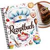 Acunny Ricettario Ad Anelli Quaderno di Ricette Familiare | Organizzatore Dietetico Con Copertina Rigida Cucina Per Piatti Vegetariani Dolci Feste Campeggio