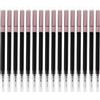 Vexnaro Ricariche Penna Cancellabile 0,7 mm 16 Pezzi, Refill Inchiostro Termosensibile Compatibile con Pilot FriXion Ball/Clicker/Eberhard Faber, per Scuola Ufficio Scrittura Quotidiana (Nero)