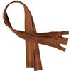 KGS Cerniere divisibili, chiusura lampo da 5 mm, in plastica per giacche, 2 pezzi per confezione (marrone caramello, 45 cm)