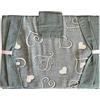 SalGiu Copriforno Cucina in Cotone Varie Fantasie Imbottito Chiusura a Strappo Shabby Chic 50x35cm (Cuori (Tiffany))