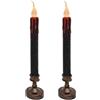 Housoutil 2pcs Creative Halloween Lampade Decorative Lampade Led Sfarfallio Candele Con Formato Verticale Per Decorazione Festiva E Atmosfera Accogliente