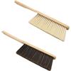 Foonary 2 spazzole in legno con manico in polipropilene, 35 cm, con manico in legno, per la rimozione della polvere, scopa a mano con corda per appendere, per casa, ufficio, giardino, garage e auto