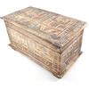 Artisanal Baule portaoggetti in legno stile etnico africano
