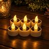 Fancysky 6x Candele Solari da Esterno, Candele Solari Impermeabili da Esterno, Lanterna Solare, Candele LED da Esterno per Giardino, Balcone, Patio o Feste, Decorazioni di Halloween e Natale