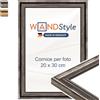 WANDStyle cornice foto legno vintage, cornici da parete, cornice 20x30 cm | Portafoto da parete, cornici foto argento per appendere, 20x30 cm Photo Frame H400 - Made in Germany