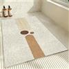 Pevfeciy Tappeto antiscivolo doccia 50x50 cm Stile contemporaneo Tappetino antiscivolo doccia Morbido e confortevole PVC Tappeto doccia antiscivolo, alta permeabilità all'acqu