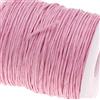 Perlin - Cordoncino di cotone cerato, 75 m, rosa, 1 mm, cerato, ideale per la creazione di gioielli C175