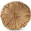 Il Gruppone Passione Casa IlGruppone Cuscino Rotondo Zucca Effetto Velluto Circolari Per Divano Decorativo Letto 40 Cm -Oro