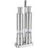 Bvdfgk Set di 2 Macinapepe, Macinino Manuale, Macinaspezie, Macinacondimenti, Macinapepe per Barbecue, Base in Acciaio Inossidabile