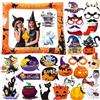LMSHOWOWO Orange Cornice Gonfiabile per Selfie Halloween, 30 PCS Photo Booth Props, Divertente Oggetti di Scena per Foto, Halloween Gadget per Decorazioni per Feste