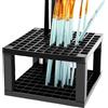 Generico Porta pennelli per, Porta pennelli per | Organizzatore di pennelli per trucco - Portamatite e pennello a 96 fori per pennelli, matite, pennarelli, penne e strumenti di modellazione