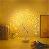 CNMTCCO Albero di Natale Lampada Ramo 108 LED Betulla Bianco Caldo | USB/Batteria, Banco Bonsai, Filo Albero, Decorazione di Natale