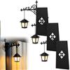 MENDUNER 3PCS Halloween Lampada Libreria Lanterna Decorativa Libreria con LED Caldo - Vintage Ferro Libro Luce Mini Angolo per Scaffale Libro