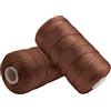 Uiopa Filo Macrame 1,5mm x 400m, Corda Macrame in Nylon Cordino per Borse Uncinetto, Filo Cammello per Ferri e Uncinetto, Fai da Te, Decorazioni, Artigianato