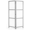RIIMARE Paravento Giapponese Bianco Minimalista Pieghevole in Legno Grigio - 2el