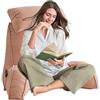 AMZZHAO Cuscino da Lettura,Cuscino Schienale con Braccioli,con Cuscino cervicale,Perfetto per l'uso Come Schienale Durante la Lettura,per Guardare la TV sul Pavimento del Letto o sul Divano