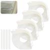 WhizNook 4 Pezzi Ferma Lenzuola X Angoli con Strisce di Blocco Blocca Lenzuola