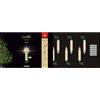 Lumix® SuperLight Flame 77132 - Set di 6 candele per albero di Natale, senza fili, 9 cm, senza telecomando, funzione di accensione/spegnimento 4 ore per albero di Natale