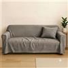 fashion home Pagano Telo Copritutto Arredo Multiuso misure 350x280 cm colore Grigio | Morbido e resistente, lavabile a 30°, protegge dall'usura, ideale per uso quotidiano, pratico e versatile