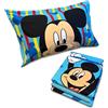 hermet Set Lenzuola 1 Piazza In Flanella Mickey Mouse, 100% Cotone, Set 3 Pezzi, Lenzuolo + Sotto con Angoli + Federa, Singolo