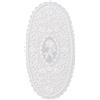 GIVBRO Tovaglietta in pizzo centrini sottobicchieri floreali ricamati tovagliette da tavola da sposa decorazione cuscino ovale