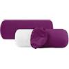 npluseins Set da 2 federe in cotone - jersey - tanti colori 1331.1812, 40 x 15 cm, lilla