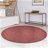 casa pura Tappeto Rotondo, Diametro 120 cm, Terra, Antiscivolo e Piatto, per corridoio, Soggiorno, Cucina, Camera da Letto, Ideale Anche Come Base per Sedia da scrivania, Londra