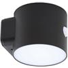 Lindby Lampada solare da esterni con sensore di movimento (Moderno) colore Nero, lampadina inclusa applique outdoor per giardino facciata casa