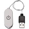 BrickBling Kit di luci LED Touch Dimming alimentate tramite USB, set di illuminazione regolabile con interruttore touch control, lunghezza 200 cm, 1 pezzo per confezione, accessori universali per blocchi di