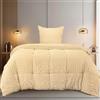 Utopia Bedding Set Copripiumino Seersucker - Include 1 Copripiumino Singolo 135x200 cm con chiusura a cerniera, 1 Federa 80x80 cm con chiusura a busta; il piumino è venduto separatamente.