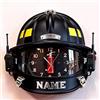 Certykllp Orologio a Tema Elmo Antincendio Personalizzato Stampa 2D Personalizzata Orologio da Parete a Tema Elmo da Vigile del Fuoco per Soggiorno, Camera da Letto, Bagno, Decorazione per la Casa