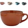 Aarcyye Tazza da Caffè Grande, 700 ml tazzas in Ceramica, Tazza per Zuppa in ceramica, tazza da Caffè in Ceramica, Ciotola Grande con Manico, Ciotola per Insalata di Cereali, per Cereali(Rosso)