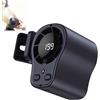 Generic Ventilatore a Clip per Auto, Mini Ventilatore Portatile Ricaricabile USB, Raffreddamento Personale, 2026 con Display LED, Rotazione a 360°, 199 Velocità Regolabili per Casa e Viaggi