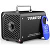 VIARRTCO Generatore di ozono da 15000 mg/h, ionizzatore per la rimozione degli odori dell'aria fino a 3000 metri quadrati, per casa, auto, cantina, garage, fumo, stanza degli animali domestici, nero